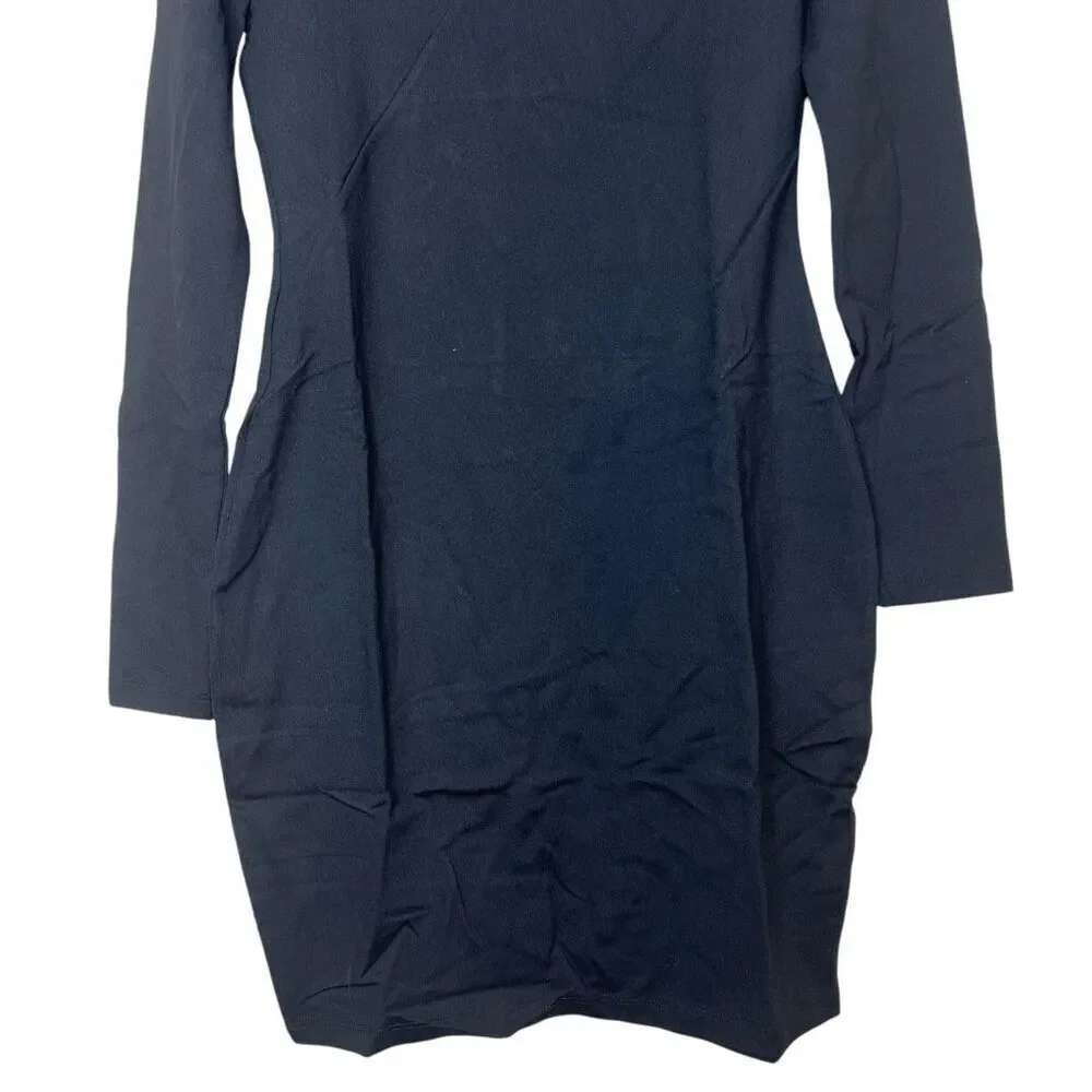 NEW Susana Monaco Diagonal Cut Out Mini‎ Dress in Black XLarge